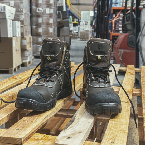 Bota New Tripoli S3S Fibra Vidro PU SR ESD - 1  Par - FOR WALK (0114029)