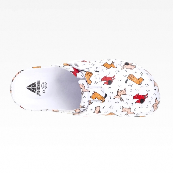 Soco Em EVA Fivela Ajustável Estampado Animal - 1  Unidade - WORKTEAM (0133015)