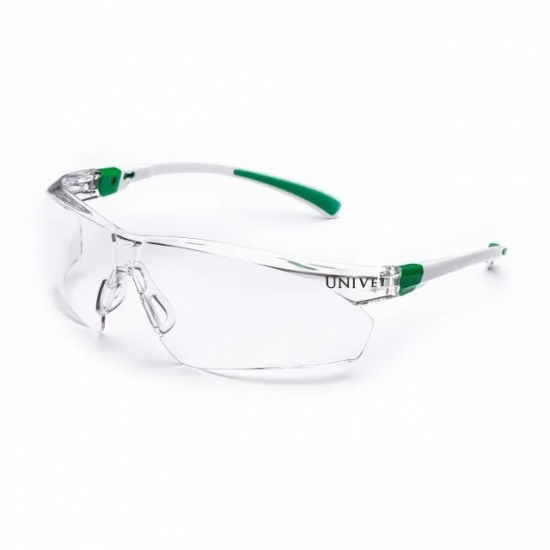Óculos Lentes Policarbonato antiembaciamento Hastes Reguláveis - PACK  10  Unidades - UNIVET (0301057)
