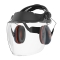 Viseira Policarbonato Incolor Com Auriculares SNR 31dB - 1  Unidade - JSP (0303023)