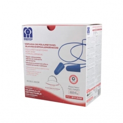 Dispensador 200 Tampões Detetáveis Com Cordão SNR 36dB - 1  Unidade - MEDOP (0403009)