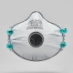 Máscara descartável carvão ativo FFP3 com válvula - PACK  10  Unidades - BLS (0501042)