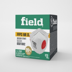 Máscara Descartável FFP3 Com Válvula - PACK  10  Unidades - FIELD (0501082) Máscara Descartável FFP3 Com Válvula - PACK  10  Unidades - FIELD (0501082)