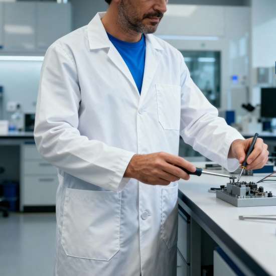 Bata Standard Manga Comprida 65% Poliéster / 35% Algodão 200g/m² - 1  Unidade - FOR WEAR (0601023)