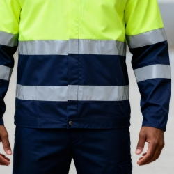 Blusão Alta Visibilidade Bicolor 65% Poliéster / 35% Algodão 200g/m² - FOR WEAR