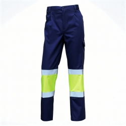 Calça Alta Visibilidade Bicolor 65% Poliéster / 35% Algodão 200g/m² - 1  Unidade - FOR WEAR (0602015) Calça Alta Visibilidade Bicolor 65% Poliéster / 35% Algodão 200g/m² - 1  Unidade - FOR WEAR (0602015)
