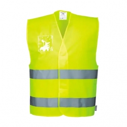 Colete Alta Visibilidade Com Porta Identificação - 1  Unidade - PORTWEST (0602034) Colete Alta Visibilidade Com Porta Identificação - 1  Unidade - PORTWEST (0602034)