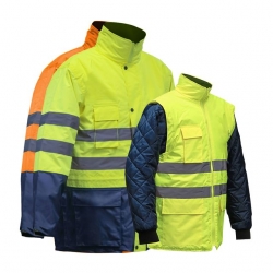 Parka Alta Visibilidade 4 Em 1 - 1  Unidade - FOR WEAR (0602053) Parka Alta Visibilidade 4 Em 1 - 1  Unidade - FOR WEAR (0602053)