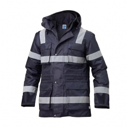 Parka Impermeável Fitas Refletoras Com Mangas Amovíveis - 1  Unidade - SIGGI (0602121) Parka Impermeável Fitas Refletoras Com Mangas Amovíveis - 1  Unidade - SIGGI (0602121)