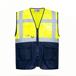 Colete Alta Visibilidade Bicolor 100% Poliéster - 1  Unidade - FOR WEAR (0602216) Colete Alta Visibilidade Bicolor 100% Poliéster - 1  Unidade - FOR WEAR (0602216)