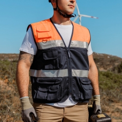 Colete Alta Visibilidade 65% Poliéster/ 35% Algodão - FOR WEAR