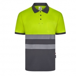 Polo AV Manga Curta Bicolor  - VELILLA