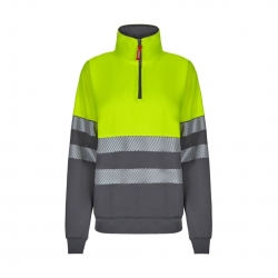 SWEAT AV MEIO FECHO BICOLOR - VELILLA