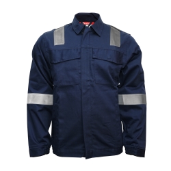 Casaco Ignífugo E Anti Estático Com Fitas Refletoras 260g/m² - 1  Unidade - FOR WEAR (0606055) Casaco Ignífugo E Anti Estático Com Fitas Refletoras 260g/m² - 1  Unidade - FOR WEAR (0606055)