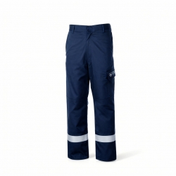 Calça Ignífuga E Antiestática Com Fitas Refletoras 260g/m² - 1  Unidade - FOR WEAR (0606056) Calça Ignífuga E Antiestática Com Fitas Refletoras 260g/m² - 1  Unidade - FOR WEAR (0606056)