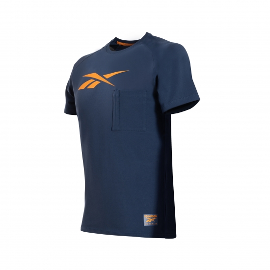 T-Shirt Manga Curta 93% Algodão/7% Elastano - REEBOK