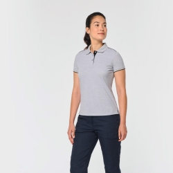 Polo Senhora Bicolor Manca Curta 220Gr - 1  Unidade