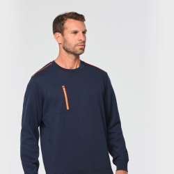 Sweat Bicolor Com Bolso Poliéster/Algodão 300Gr - 1  Unidade