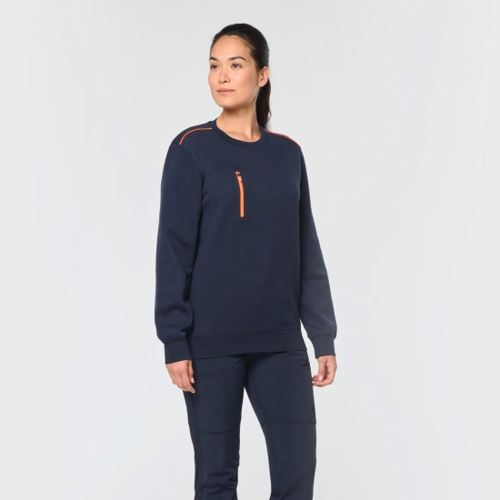 Sweat Bicolor Com Bolso Poliéster/Algodão 300Gr - 1  Unidade
