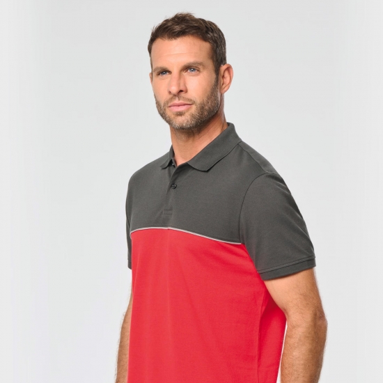 Polo Bicolor 60% Algodão/ 40% Poliéster - 1  Unidade