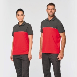 Polo Bicolor 60% Algodão/ 40% Poliéster - 1  Unidade
