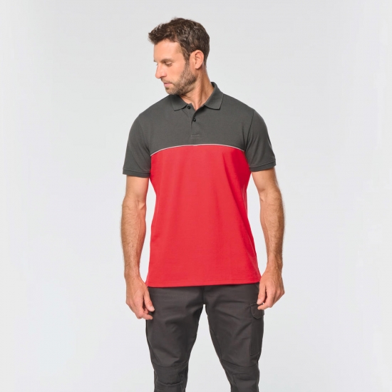 Polo Bicolor 60% Algodão/ 40% Poliéster - 1  Unidade