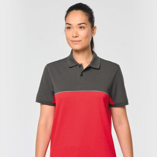 Polo Bicolor 60% Algodão/ 40% Poliéster - 1  Unidade