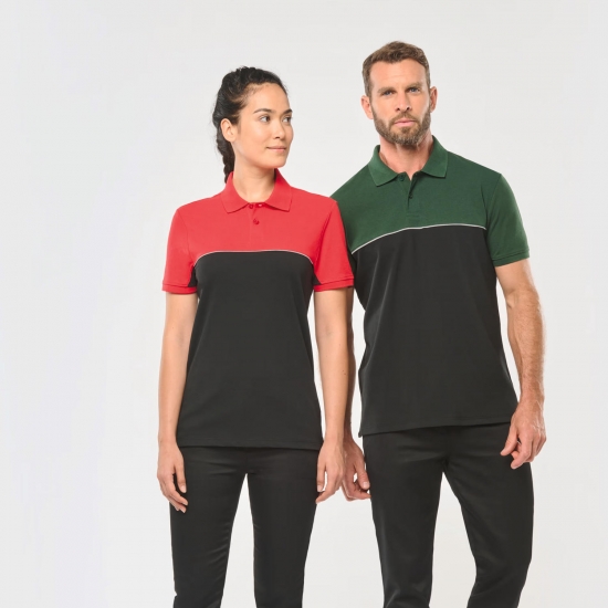 Polo Bicolor 60% Algodão/ 40% Poliéster - 1  Unidade