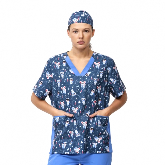 Bandana Poliéster/Elastano Estampado Médico - 1  Unidade - WORKTEAM (0608077)
