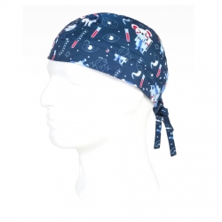 Bandana Poliéster/Elastano Estampado Médico - 1  Unidade - WORKTEAM (0608077)