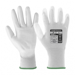 Luva Nylon Revestimento Poliuretano Branco - 1  Par - PORTWEST (0701011) Luva Nylon Revestimento Poliuretano Branco - 1  Par - PORTWEST (0701011)