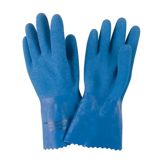 Luva Latex Azul Espesso Antiderrapante - 1  Par