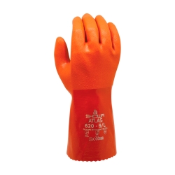 Luva Algodão Revestimento PVC Laranja 30 Cm - PACK  10  Pares - SHOWA (0701030) Luva Algodão Revestimento PVC Laranja 30 Cm - PACK  10  Pares - SHOWA (0701030)