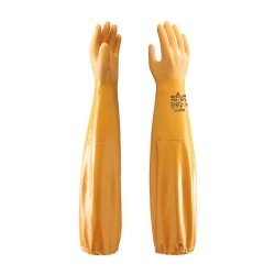 Luva Algodão/Poliéster Revestimento Total Nitrilo Amarelo 65cm - 1  Par - SHOWA (0701039) Luva Algodão/Poliéster Revestimento Total Nitrilo Amarelo 65cm - 1  Par - SHOWA (0701039)