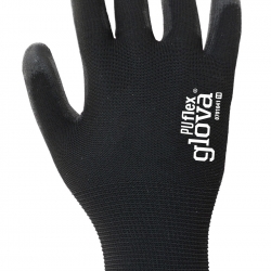 Luva Nylon Revestimento Poliuretano Preto - 1  Par - GLOVA (0701041)