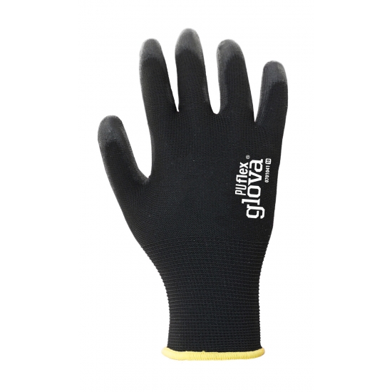 Luva Nylon Revestimento Poliuretano Preto - 1  Par - GLOVA (0701041)