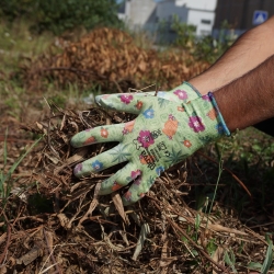 Luva Poliéster Florido Revestimento PU - 1  Par - GLOVA (0701055)