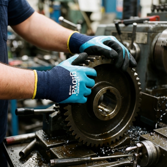 Luva Poliéster/Spandex Duplo Revestimento Nitrilo Foam - 1  Par - GLOVA (0701057)