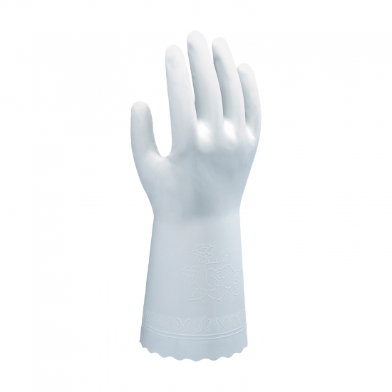 Luva PVC Branco Tratamento Slip-On 30 CM - PACK  10  Pares - SHOWA (0702007)