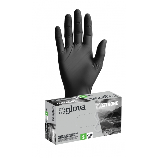 Caixa 100 Luvas Nitrilo XStrong - GLOVA