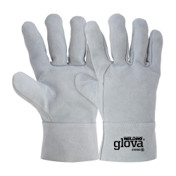 Luva Soldador Crute Bovino Cinzenta 27cm - GLOVA Luva Soldador Crute Bovino Cinzenta 27cm - GLOVA