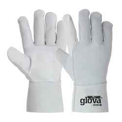 Luva Soldador Mista Bovino Cinzenta 27cm - GLOVA Luva Soldador Mista Bovino Cinzenta 27cm - GLOVA