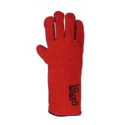 Luva Soldador Crute Vermelho 35cm - GLOVA Luva Soldador Crute Vermelho 35cm - GLOVA