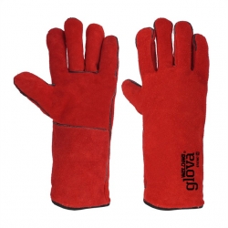 Luva Soldador Crute Vermelho 35cm - GLOVA Luva Soldador Crute Vermelho 35cm - GLOVA
