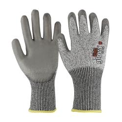 Luva Anti-Corte Fibra de aço/ HPPE/ Nylon Revestimento PU - 1  Par - GLOVA (0713002) Luva Anti-Corte Fibra de aço/ HPPE/ Nylon Revestimento PU - 1  Par - GLOVA (0713002)