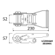 Roquete Com Cinta 50MM 8 MT Gancho Fechado - 1  Unidade - FIELD (0905001)