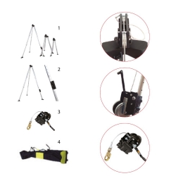 Tripé E Equipamento De Resgate Cabo Aço 20m - 1  Unidade - PATACHO (0907004)