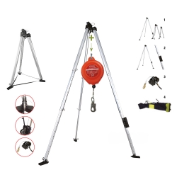 Tripé E Equipamento De Resgate Cabo Aço 20m - 1  Unidade - PATACHO (0907004)