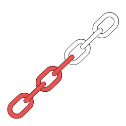 Corrente Sinalização Em PVC 10mm – 25m - 1  Unidade - FIELD (1102005) Corrente Sinalização Em PVC 10mm – 25m - 1  Unidade - FIELD (1102005)