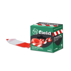 Fita De Sinalização Vermelho / Branco 200m – 7cm - 1  Unidade - FIELD (1103001) Fita De Sinalização Vermelho / Branco 200m – 7cm - 1  Unidade - FIELD (1103001)